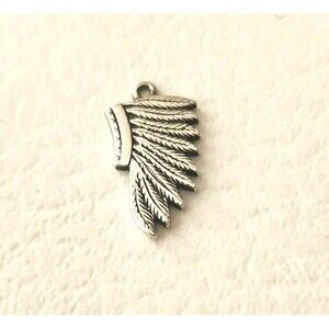 James Avery Retired Sterling Silver Indian Headdress Charm